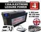 12v 130ah 130 Ah Leisure Battery Deep Cycle For Motorhome / Caravan / Campervan£