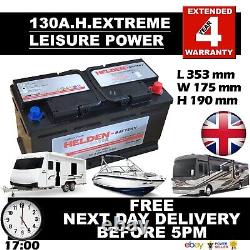 12V 130AH 130 AH Leisure Battery DEEP CYCLE for Motorhome / Caravan / Campervan£