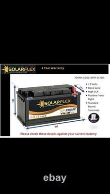 12V 130AH Leisure Battery DEEP CYCLE for Caravan Campervan Motorhome 130 AH