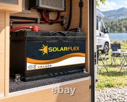 12V 130Ah Deep Cycle Leisure Battery Caravan Campervan Motorhome Camping RV