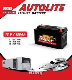 12V 135AH LEISURE BATTERY FOR CARAVAN CAMPERVAN MOTORHOME Boats DEEP CYCLE