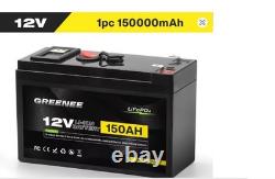 12V 150AH LiFePO4 Lithium Battery 5000+ Deep Cycle Solar RV Leisure Off-Grid