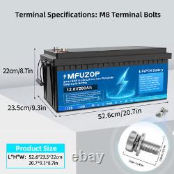 12V 200Ah LiFePO4 Lithium Battery Low Temp Leisure Battery for RV Solar 200A BMS