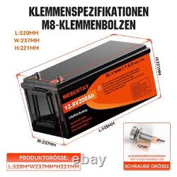 12V 200Ah LiFePO4 Lithium Battery Low Temp Leisure Battery for RV Solar 200A BMS