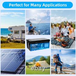 12V 200Ah Lifepo4 Battery Lithium Leisure Battery 15000+ Cycle BMS for RV Solar