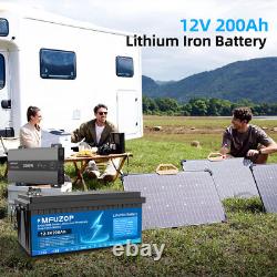 12V 200Ah Lifepo4 Battery Lithium Leisure Battery 15000+ Cycle BMS for RV Solar