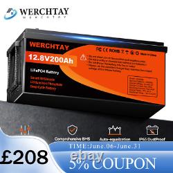 12V 200Ah Lifepo4 Battery Lithium Leisure Battery Low Temp Rechargeable for RV