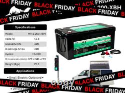 12V 200Ah Lifepo4 Battery Lithium Leisure Battery, Low Temp, Rechargeable for RV