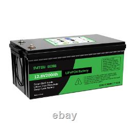 12V 200Ah Lifepo4 Battery Lithium Leisure Battery, Low Temp, Rechargeable for RV