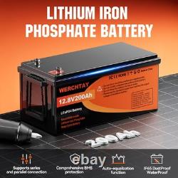 12V 200Ah Lifepo4 Battery Lithium Leisure Battery Low Temp Rechargeable for RV