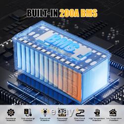 12V 200Ah Lifepo4 Battery Lithium Leisure Battery Low Temp Rechargeable for RV