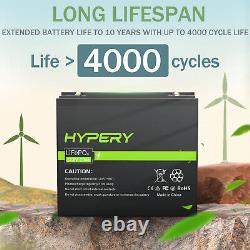 12V 20Ah LiFePO4 Lithium Leisure Battery BMS Solar RV 4000+ Cycles Camping IP65