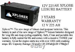 12v 225 Ah Xplore Leisure Battery Brand New Cheapest On Ebay