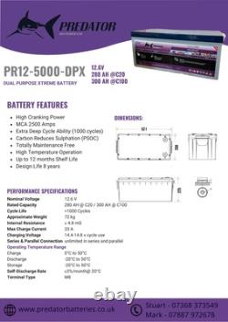 12V 280AH Professional Dual Purpose Leisure Battery -PR12-5000-DPX 521268225