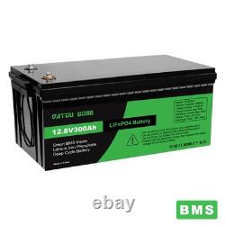 12V 300Ah Lifepo4 Battery Lithium Leisure Battery, Low Temp, Rechargeable for RV