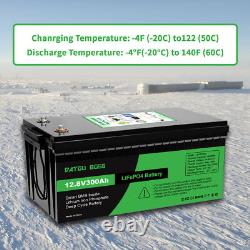 12V 300Ah Lifepo4 Battery Lithium Leisure Battery, Low Temp, Rechargeable for RV