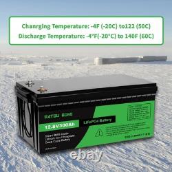 12V 300Ah Lifepo4 Battery Lithium Leisure Battery, Low Temp, Rechargeable for RV