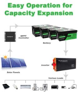 12V 300Ah Lifepo4 Battery Lithium Leisure Battery, Low Temp, Rechargeable for RV