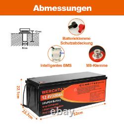 12V 300Ah Lifepo4 Battery Lithium Leisure Battery Low Temp Rechargeable for RV