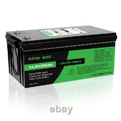 12V 300Ah Lifepo4 Battery Lithium Leisure Battery, Low Temp, Rechargeable for RV