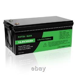 12V 300Ah Lifepo4 Battery Lithium Leisure Battery, Low Temp, Rechargeable for RV