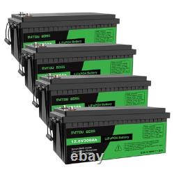 12V 300Ah Lifepo4 Battery Lithium Leisure Battery, Low Temp, Rechargeable for RV