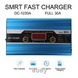 12V 30A Leisure LCD Battery Charger For Caravan Campervan Motorhome Marine Boat