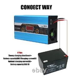 12V 30A Leisure LCD Battery Charger For Caravan Campervan Motorhome Marine Boat