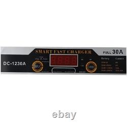 12V 30A Leisure LCD Battery Charger For Caravan Campervan Motorhome Marine Boat