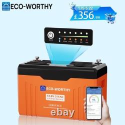 12V 314AH LiFePO4 Lithium Leisure Battery Bluetooth Communication LED Motorhomes
