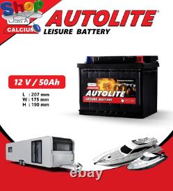 12V 50AH LEISURE BATTERY DEEP CYCLE for CARAVAN CAMPERVAN MOTORHOME