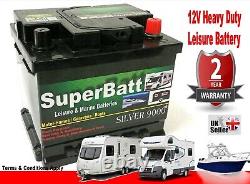 12V 50AH SuperBatt LH50 Leisure Battery Horsebox Electric Fence Pigeon Magnet