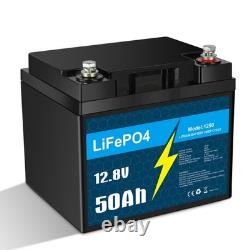 12V 50Ah LiFePO4 Battery Lithium Leisure Battery 12V for Trolling Motor RV Camp