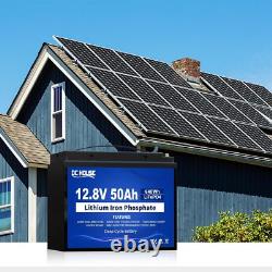 12V 50Ah LiFePO4 Battery Lithium Leisure Battery 12V for Trolling Motor RV Camp