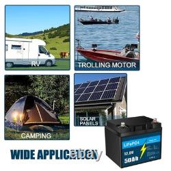 12V 50Ah LiFePO4 Battery Lithium Leisure Battery 12V for Trolling Motor RV Camp