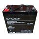 12v 55ah Leisure / Marine Battery Ultramax For Boat-home / Boat / Yacht Lm 60