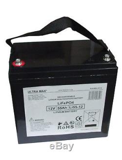 12V 55AH Leisure / Marine LITHIUM Battery for Boat-home / Boat / Yacht LM 60