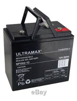 12V 62AH Leisure / Marine Battery Ultramax for Boat-home / Boat / Yacht LM 60