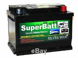 12V 65AH SuperBatt LH65 Leisure Battery Horse Box Electric Fence Pigeon Magnet