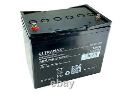 12V 70AH Leisure / Marine Battery Low Height / Low Profile Ultramax AGM GEL