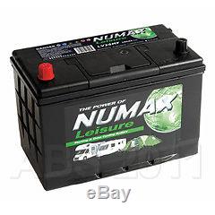 12V 75AH (70AH) Numax LV22MF (Type 678) Deep Cycle & Starting Leisure Battery