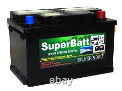 12V 75AH Leisure / Marine Dual Purpose Maintenance Free Battery SuperBatt LH75