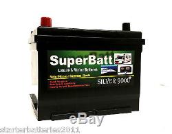 12V 75AH SuperBatt CB75 HD Leisure Marine Battery L 261mm x W 175mm x H 220mm