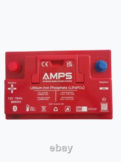 12V 75Ah Lithium Ion Leisure Battery Campervan, VW Transporter, T6 with Bluetooth
