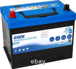 12V 80AH EXIDE ER350 Deep Cycle Leisure Marine Battery NCC VERIFIED