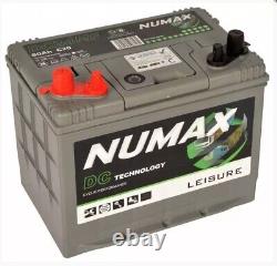 12V 80AH Numax DC24MF Deep Cycle Leisure Marine Battery NCC Approved & Verified