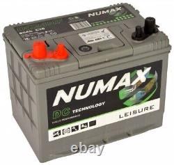 12V 80AH Numax DC24MF Heavy Duty Deep Cycle Leisure Marine Battery Lightweight