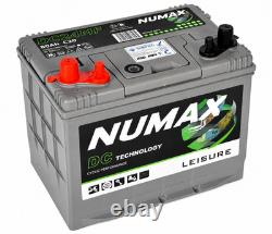 12V 80AH Numax DC24MF Heavy Duty Deep Cycle Leisure Marine Battery Lightweight