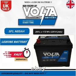 12V 85AH LEISURE BATTERY SFL N85AHC100 VOLTA 70Ah C20 FOR CARAVAN DEEP CYCLE / L
