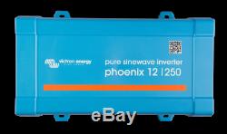 12V 85Ah Deep Cycle Leisure Battery, 12/250 Phoenix Inverter & Dongle